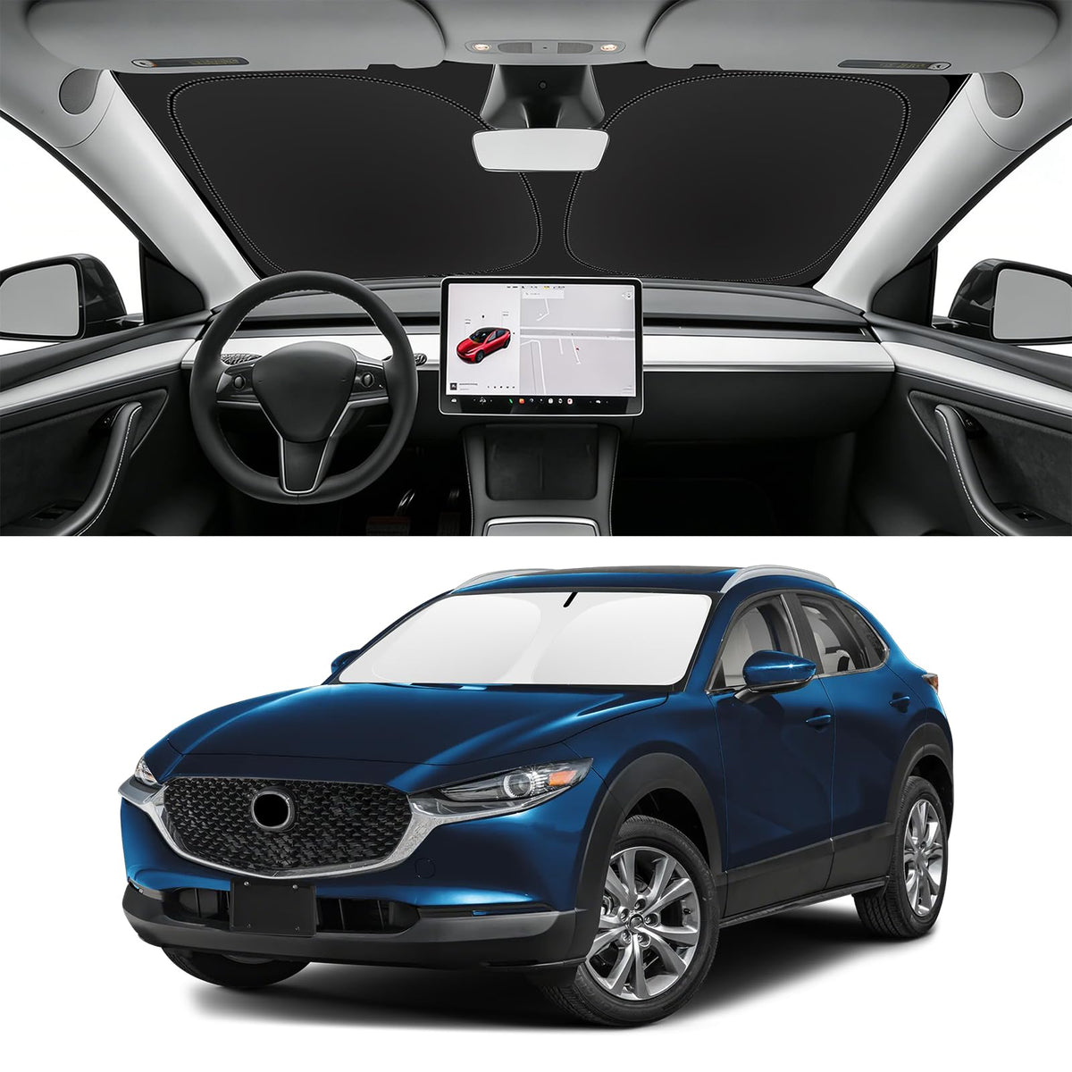 Custom Fit Windshield Sun Shade for BMW X1 2016-2026