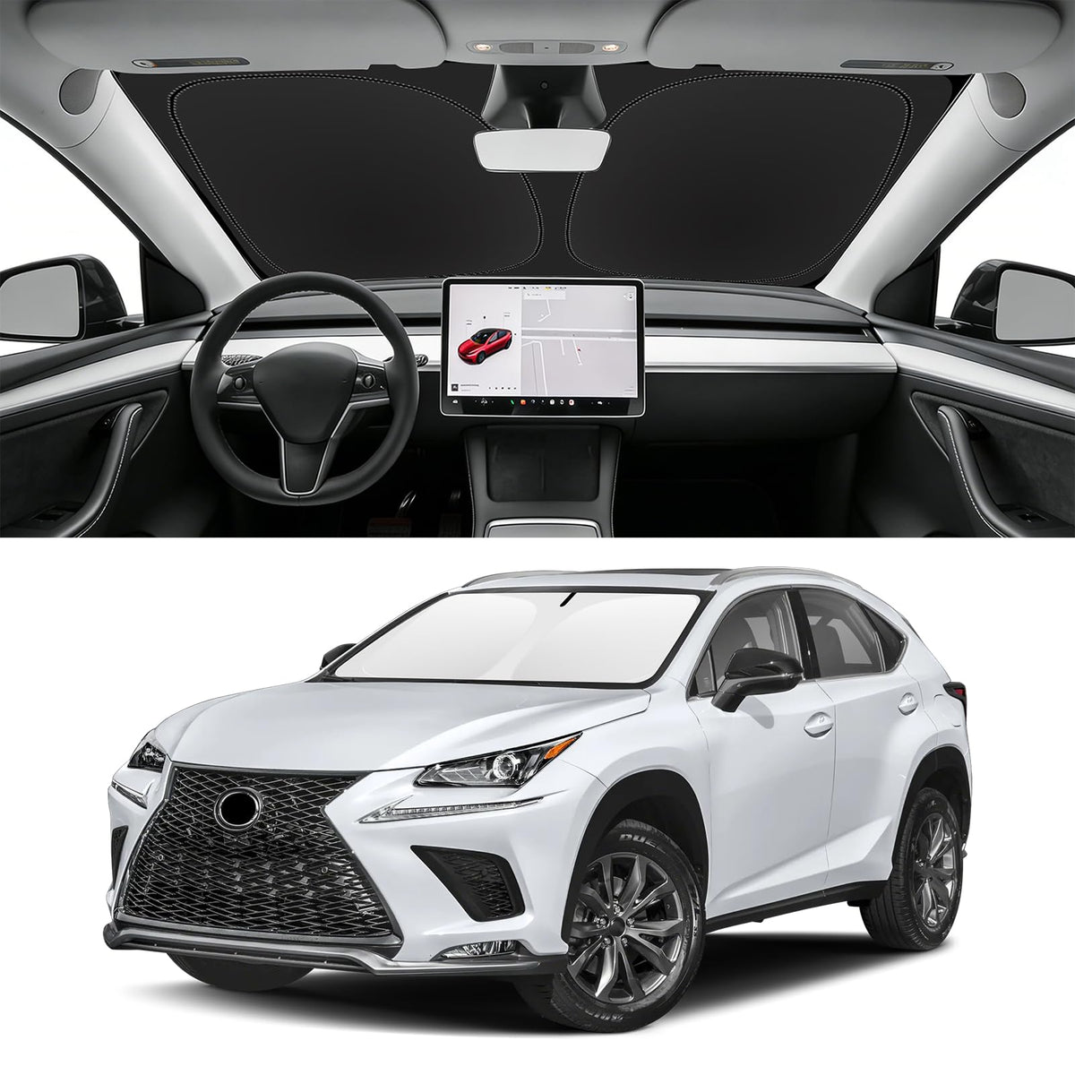 Custom Fit Windshield Sun Shade for BMW X1 2016-2026