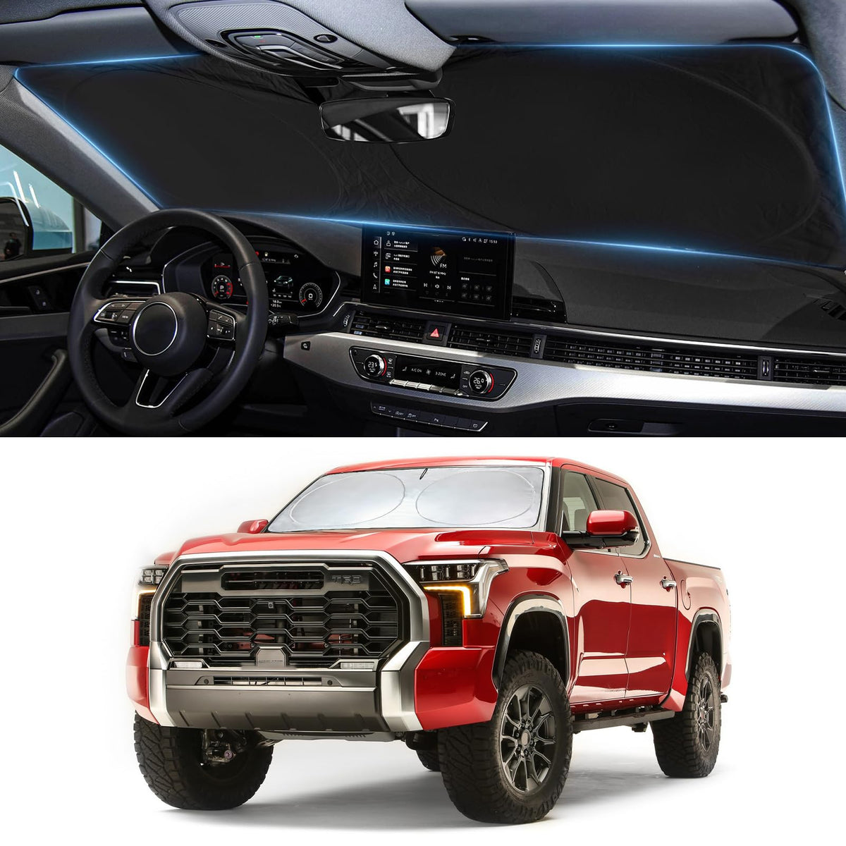 Windshield Sun Shade for Chevrolet Chevy Traverse LS, LT 2018-2026 Sunshade