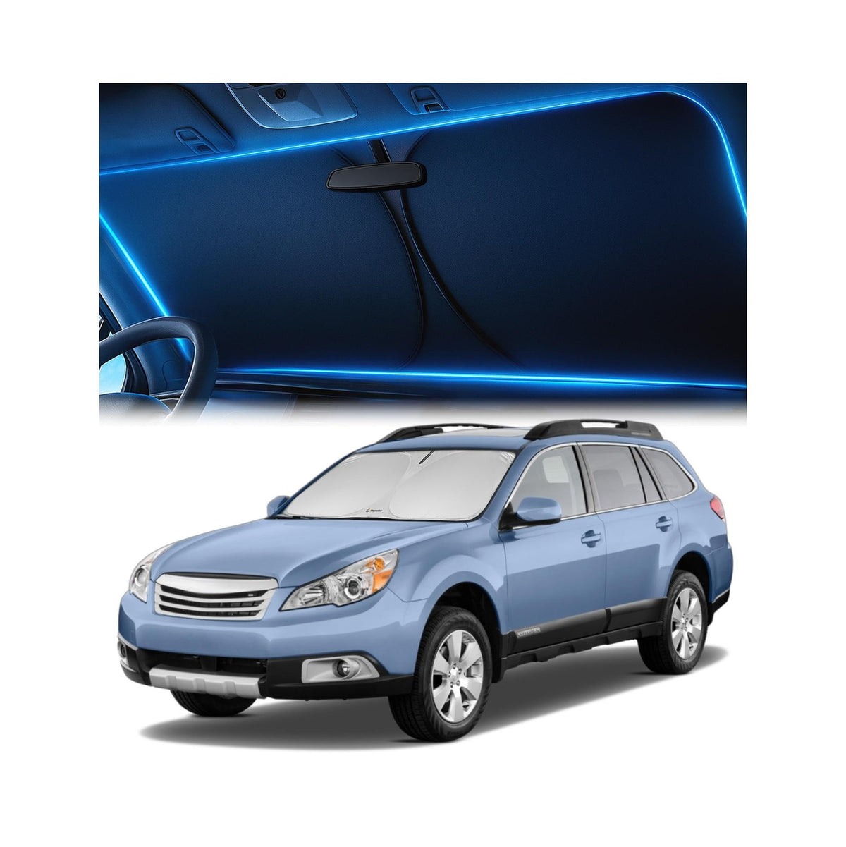 Magnelex Windshield Sun Shade for Kia K5 2021-2026 / Hyundai Sonata 2020-2026, Foldable Car Window Sunshade, Heat & UV Visor Cover, Reflective Front Shades Accessories