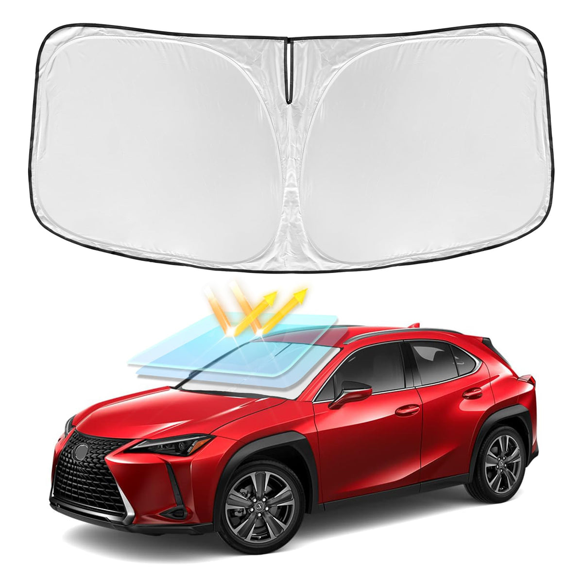 for Toyota Tacoma 2016-2024 2025 2026 Sun Shade Sunshade Windshield Cover