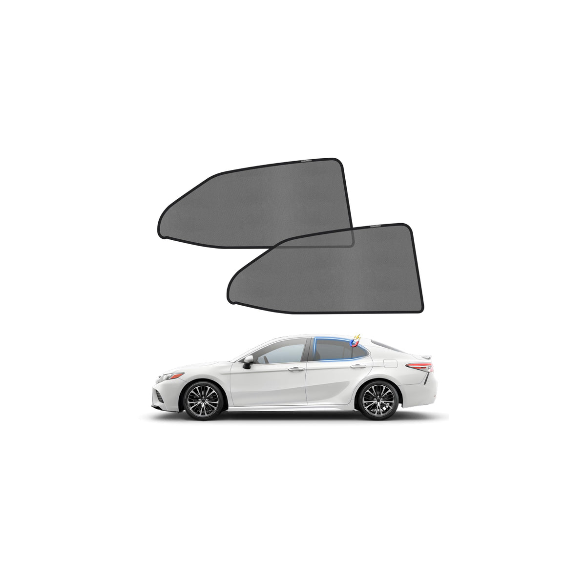 KUST Car Window Shades for 2021-2024 Subaru Outback Accessories, Breathable Mesh Magnetic Window Covers, Rear Back Side Window Sun Shades UV Block Privacy Protection for Baby Camping Napping 2PCS