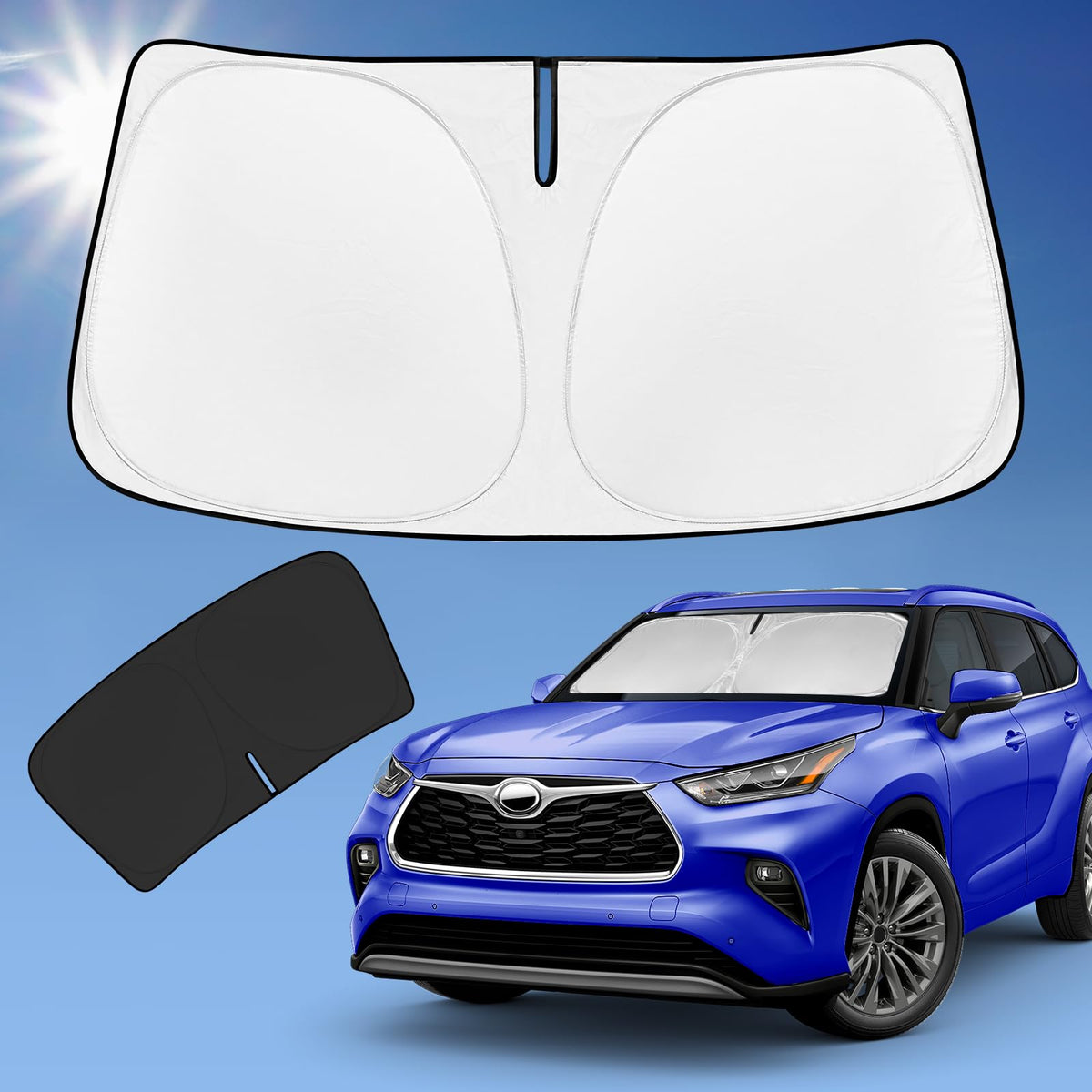 for Toyota Tacoma 2016-2024 2025 2026 Sun Shade Sunshade Windshield Cover