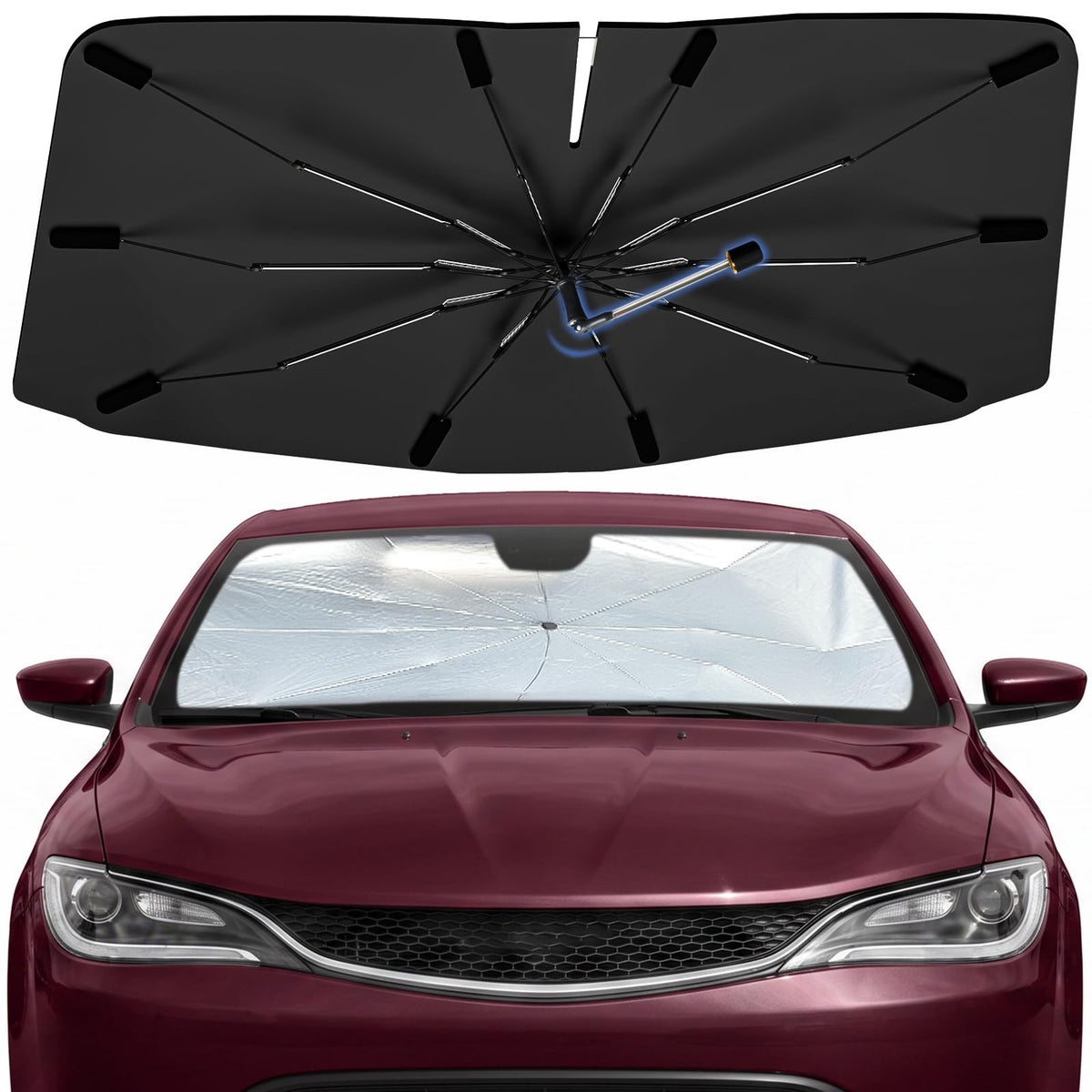 Windshield Sun Shade Umbrella for Dodge Durango 2011-2026 Front Window