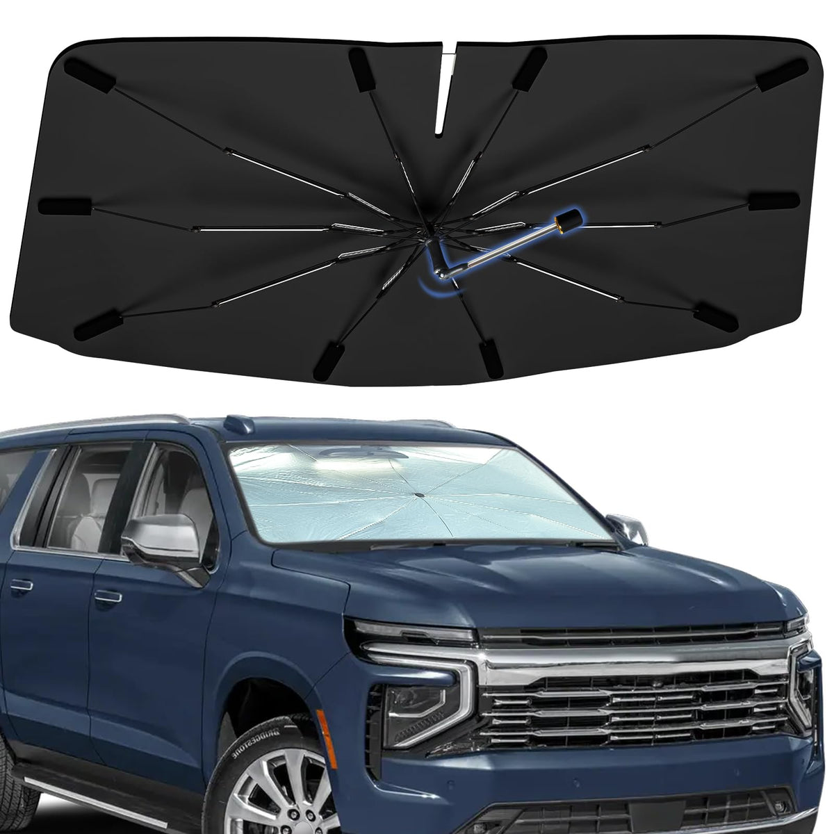 Windshield Sun Shade Umbrella for Dodge Durango 2011-2026 Front Window