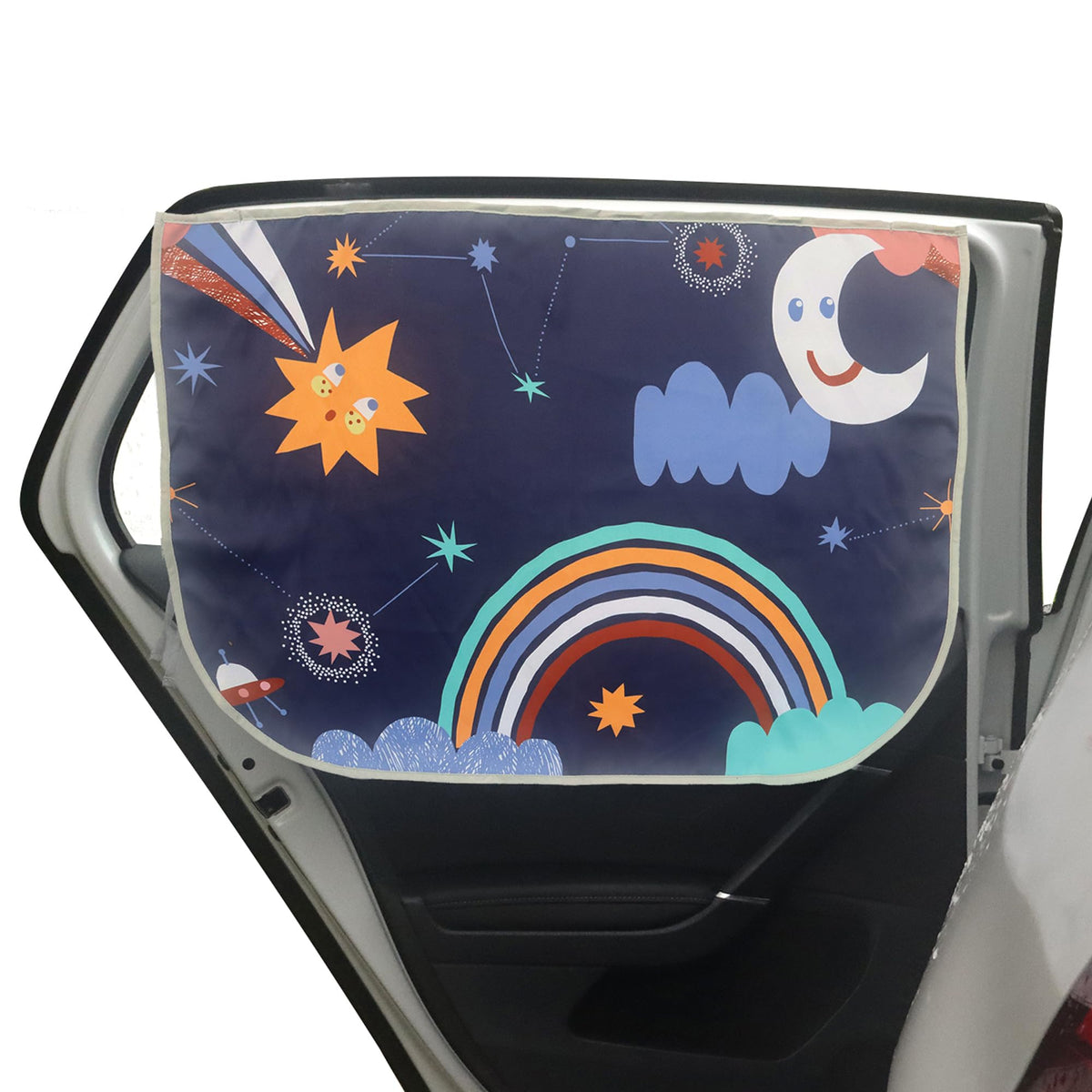 Car Window Shades for Side Windows Baby and Kids,Car Back Window Sun Shade Covers,Strong Magnetic Sunshades Curtains for Truck,27.5" x 19.5" (Flower)