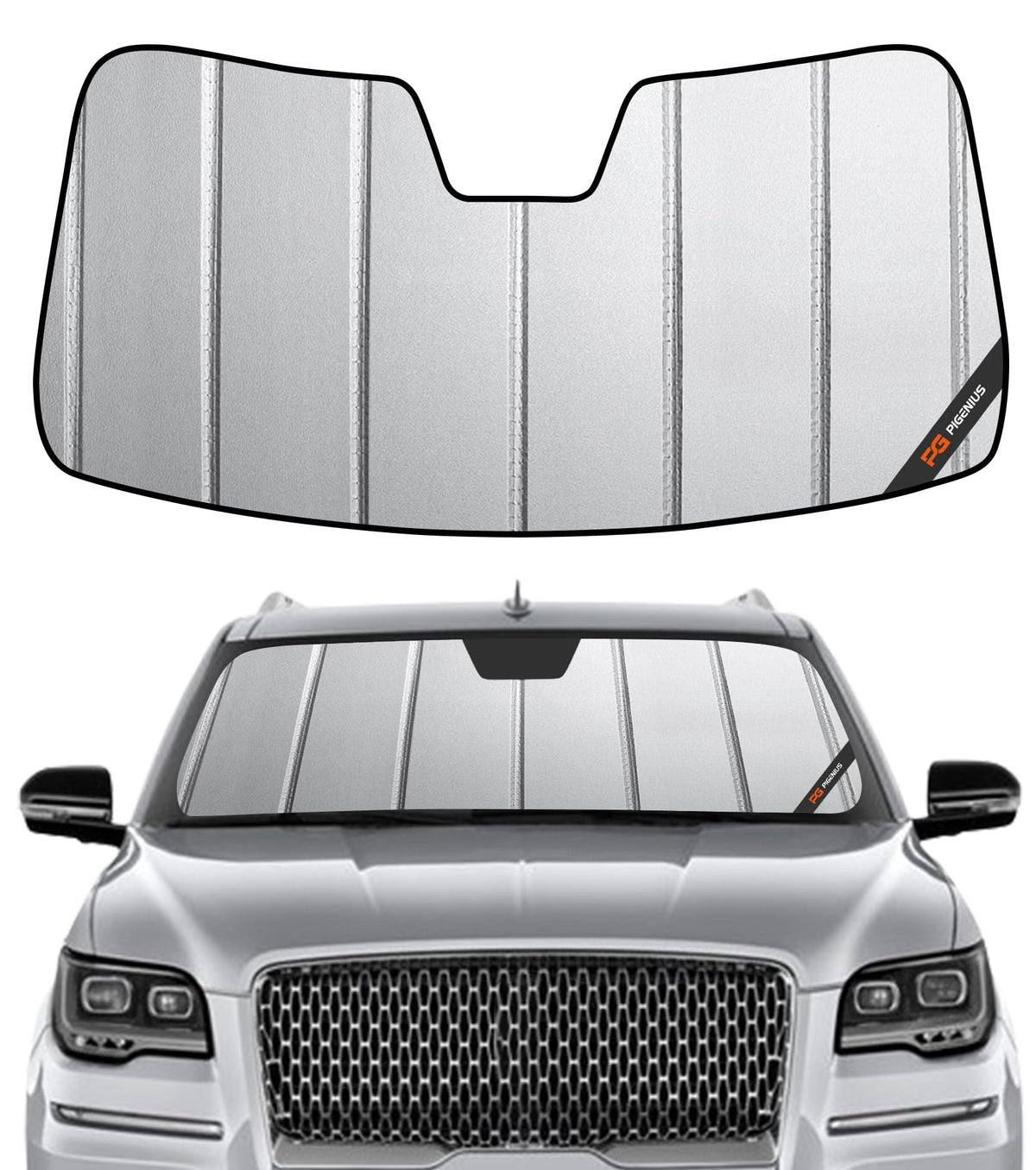 Pigenius Windshield Sun Shade for Ford Expedition 2007-2017, for Lincoln Navigator 2007-2017 - AstraGuard