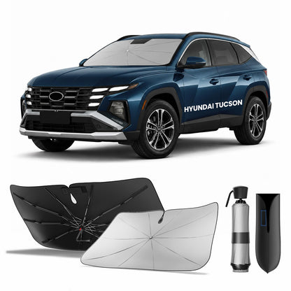 for Chevrolet Tahoe & Traverse 2010-2026 | Zanch Windshield Sun Shade Umbrella [99% UV Protection, Up to 75℉ Cooler] Snug Fit, Scratch-Free, Built to Last, Foldable Front Sunshade Umbrella
