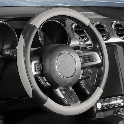 SEG Direct Steering Wheel Cover 15.5-16 inch Heavy-Duty, Black