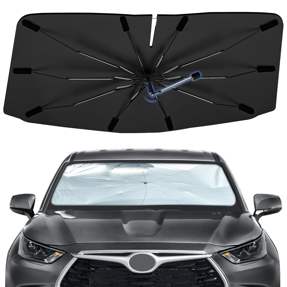 Windshield Sun Shade Umbrella for Dodge Durango 2011-2026 Front Window