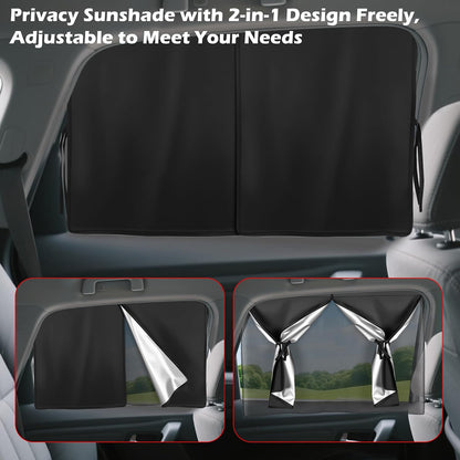 2 Pack Car Window Shades for Side Window with Strong Magnets