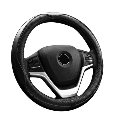 Valleycomfy Steering Wheel Covers Universal 15.75 inch - Genuine Leather