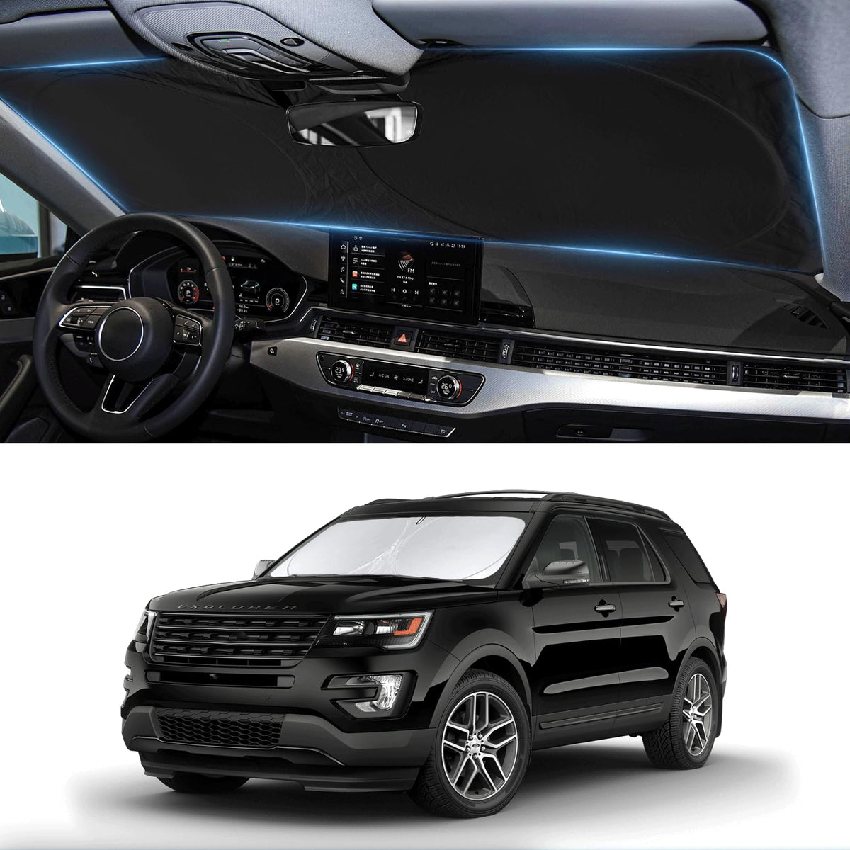 Windshield Sun Shade for Chevrolet Chevy Traverse LS, LT 2018-2026 Sunshade