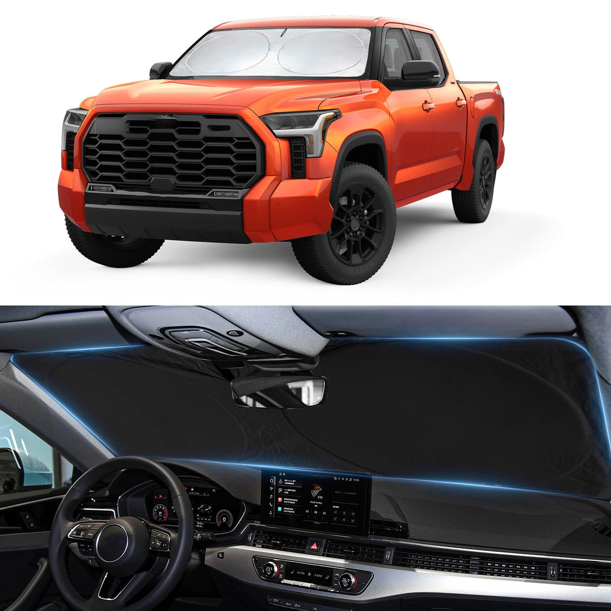 Windshield Sun Shade for Chevrolet Chevy Traverse LS, LT 2018-2026 Sunshade