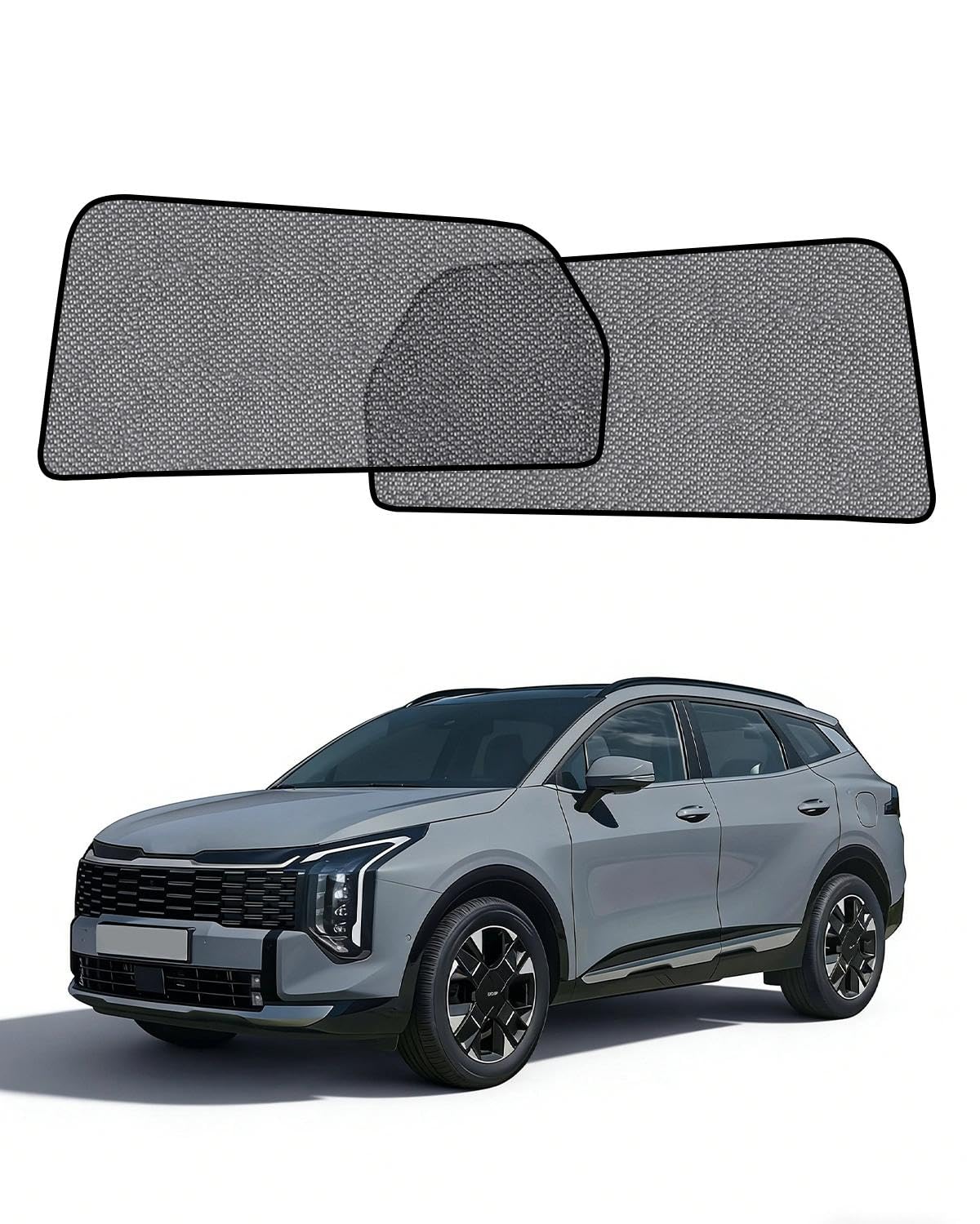 Car Window Shade for Honda Pilot 2016-2022,2 Pack UV & Glare Protection, Breathable Privacy Screen, Insect & Bug Blocker Magnetic Mesh Side Rear Sun Shades for Baby Camping, Napping & Travel