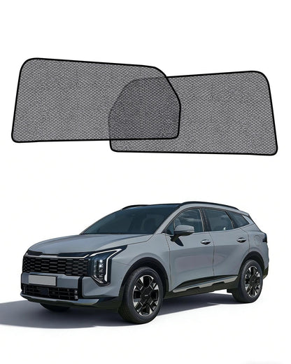 Car Window Shade for Honda Pilot 2016-2022,2 Pack UV & Glare Protection, Breathable Privacy Screen, Insect & Bug Blocker Magnetic Mesh Side Rear Sun Shades for Baby Camping, Napping & Travel