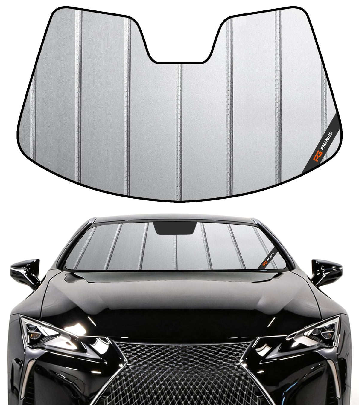 Pigenius Windshield Sunshade for Lexus IS200t/IS250/IS300/IS350/IS F 2014-2020 Front Window Sun Shade - AstraGuard