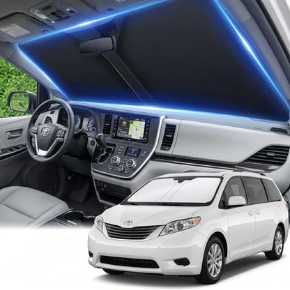 for Honda Accord 2018-2022 Windshield Sun Shade Front Window Shade Custom Fit Accord Accessories Sun Visor Foldable Shade Blocks UV Rays Summer Must Have Car Accessories