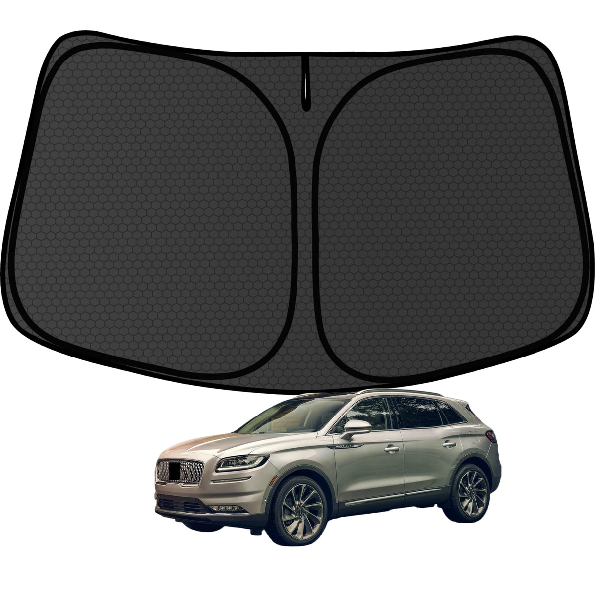 Murano Windshield Sun Shade for Murano 2015-2024 Blocks UV Rays Accessories,1:1 Custom Foldable Thickened Wear-Resistant Front Window Sunshade Visor,Keeps Your Car Cooler