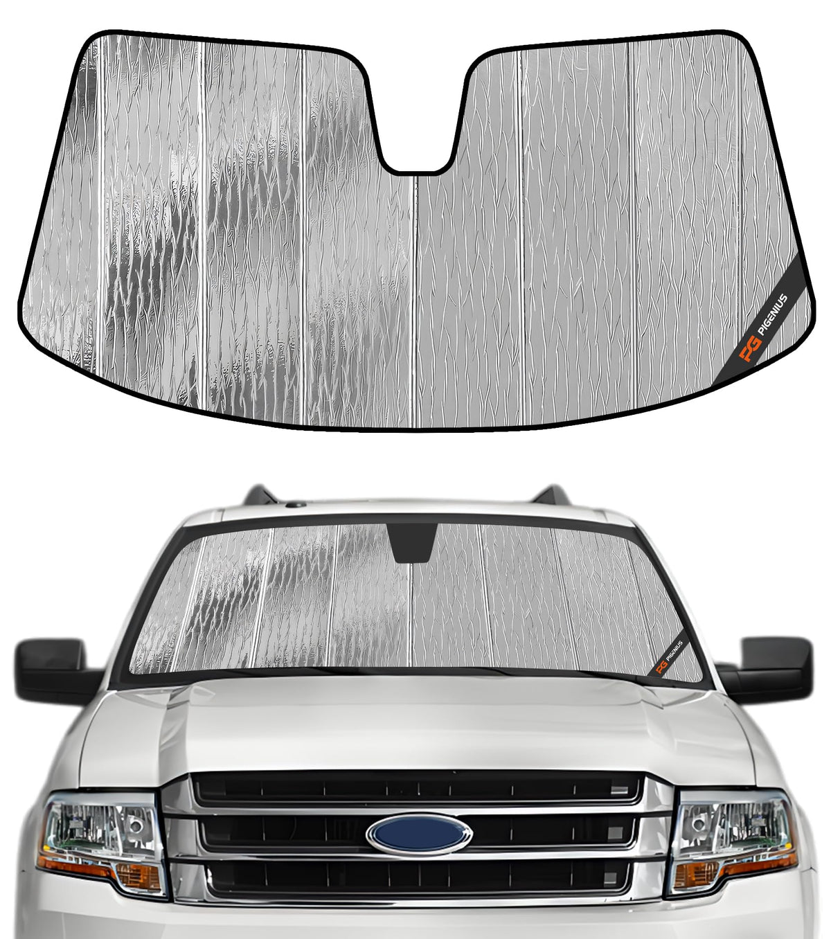 Pigenius Windshield Sun Shade for Ford Expedition 2007-2017, for Lincoln Navigator 2007-2017 - AstraGuard