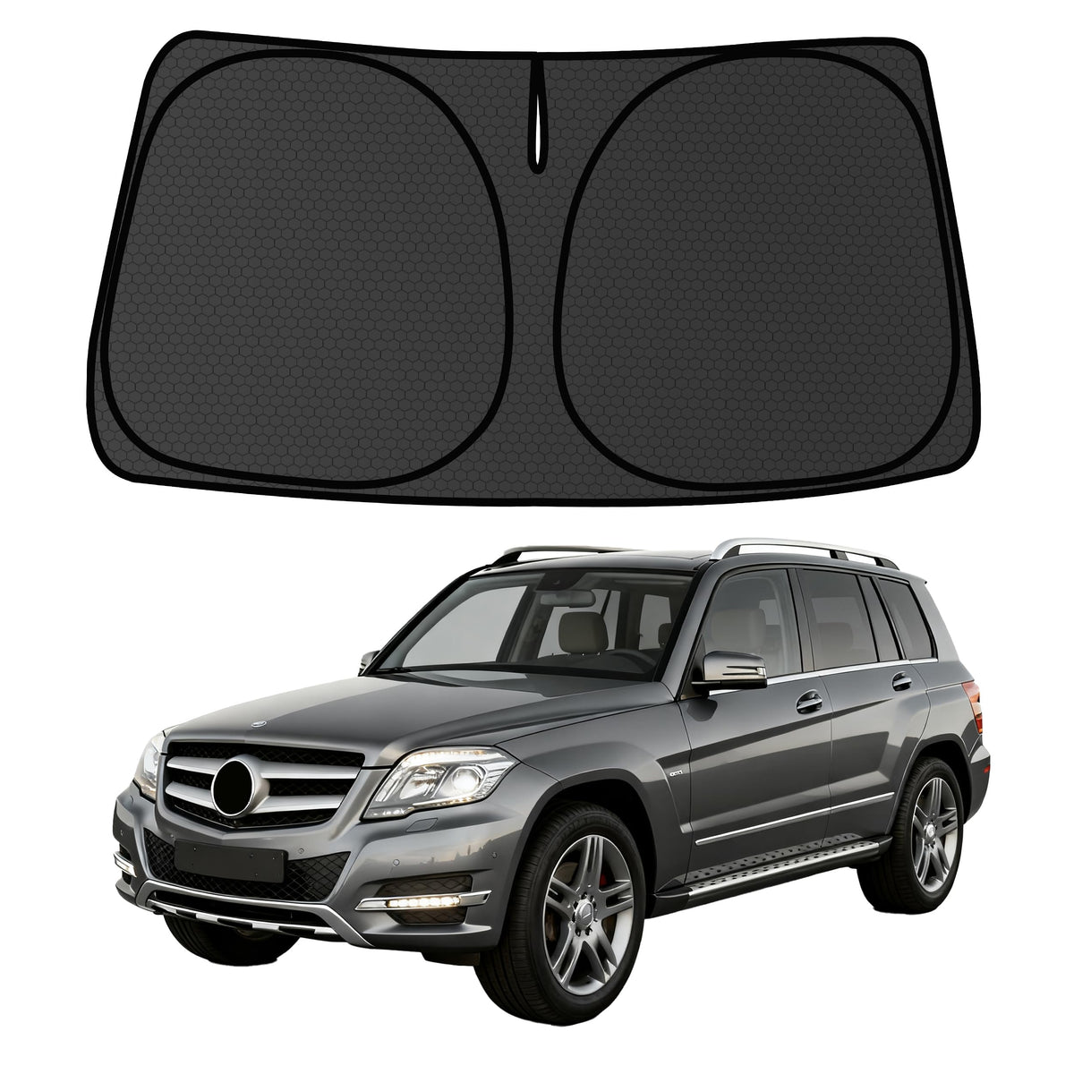 Murano Windshield Sun Shade for Murano 2015-2024 Blocks UV Rays Accessories,1:1 Custom Foldable Thickened Wear-Resistant Front Window Sunshade Visor,Keeps Your Car Cooler