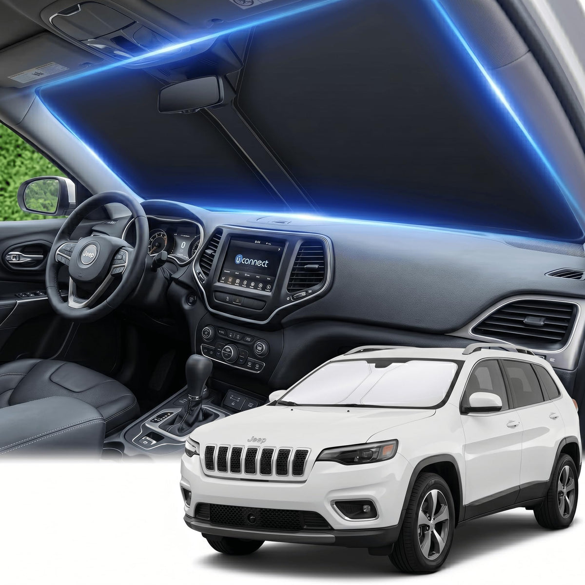 for Honda Accord 2018-2022 Windshield Sun Shade Front Window Shade Custom Fit Accord Accessories Sun Visor Foldable Shade Blocks UV Rays Summer Must Have Car Accessories