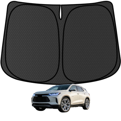 Murano Windshield Sun Shade for Murano 2015-2024 Blocks UV Rays Accessories,1:1 Custom Foldable Thickened Wear-Resistant Front Window Sunshade Visor,Keeps Your Car Cooler