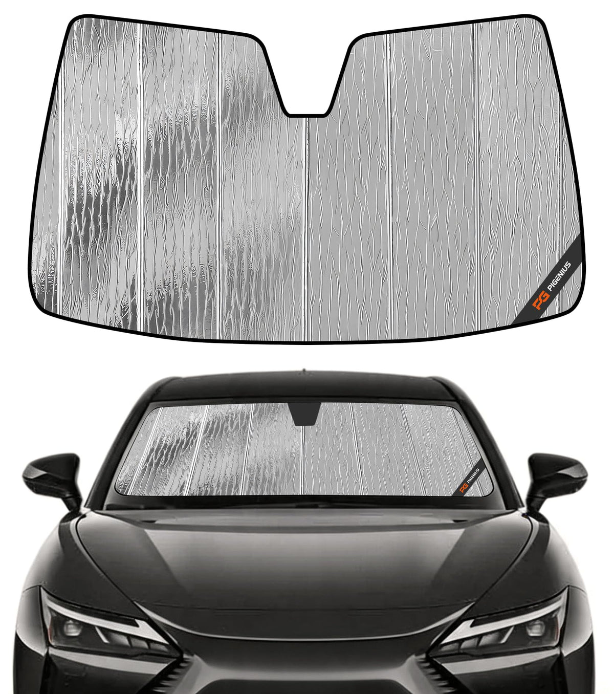 Pigenius Windshield Sunshade for Lexus IS200t/IS250/IS300/IS350/IS F 2014-2020 Front Window Sun Shade - AstraGuard