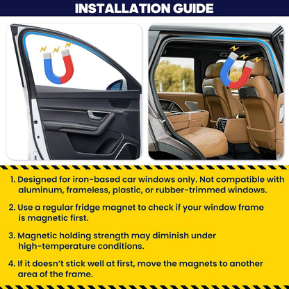 4PCS Magnetic Car Window Shades for Side Window, Car Curtains