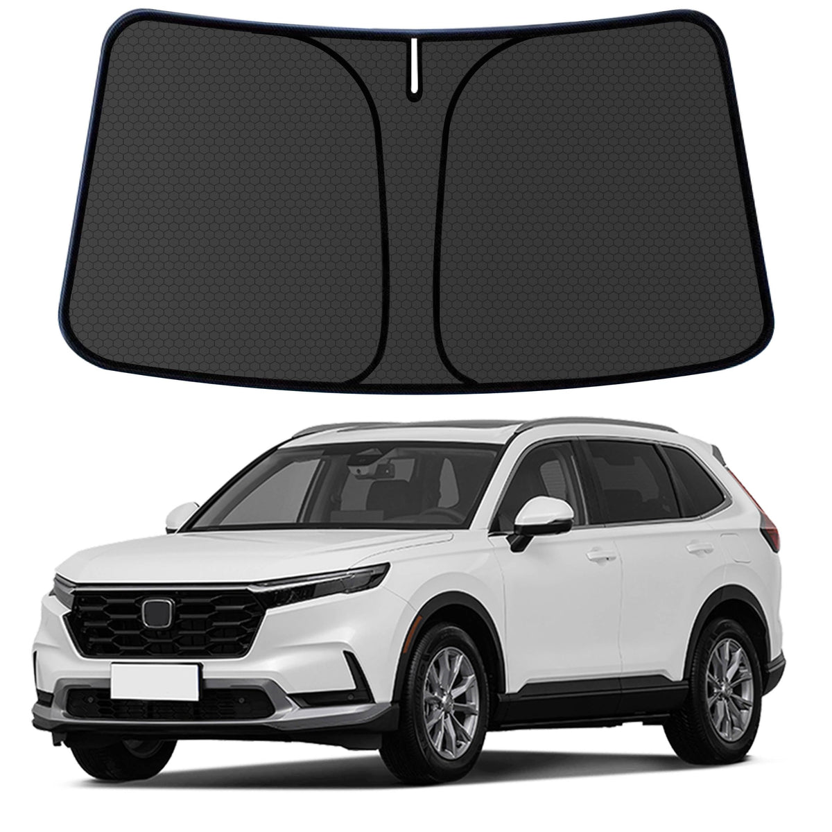 Murano Windshield Sun Shade for Murano 2015-2024 Blocks UV Rays Accessories,1:1 Custom Foldable Thickened Wear-Resistant Front Window Sunshade Visor,Keeps Your Car Cooler