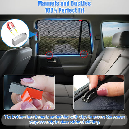 ZATOOTO Car Window Shades Toyota RAV4 2019-2024 for Rear Window, 2 Pack
