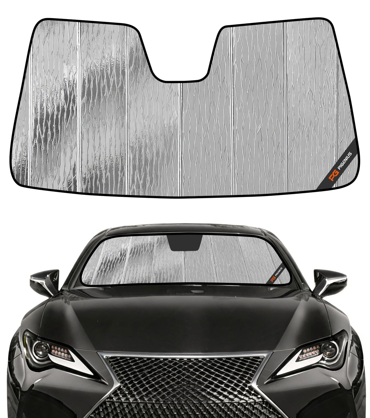 Pigenius Windshield Sunshade for Lexus IS200t/IS250/IS300/IS350/IS F 2014-2020 Front Window Sun Shade - AstraGuard