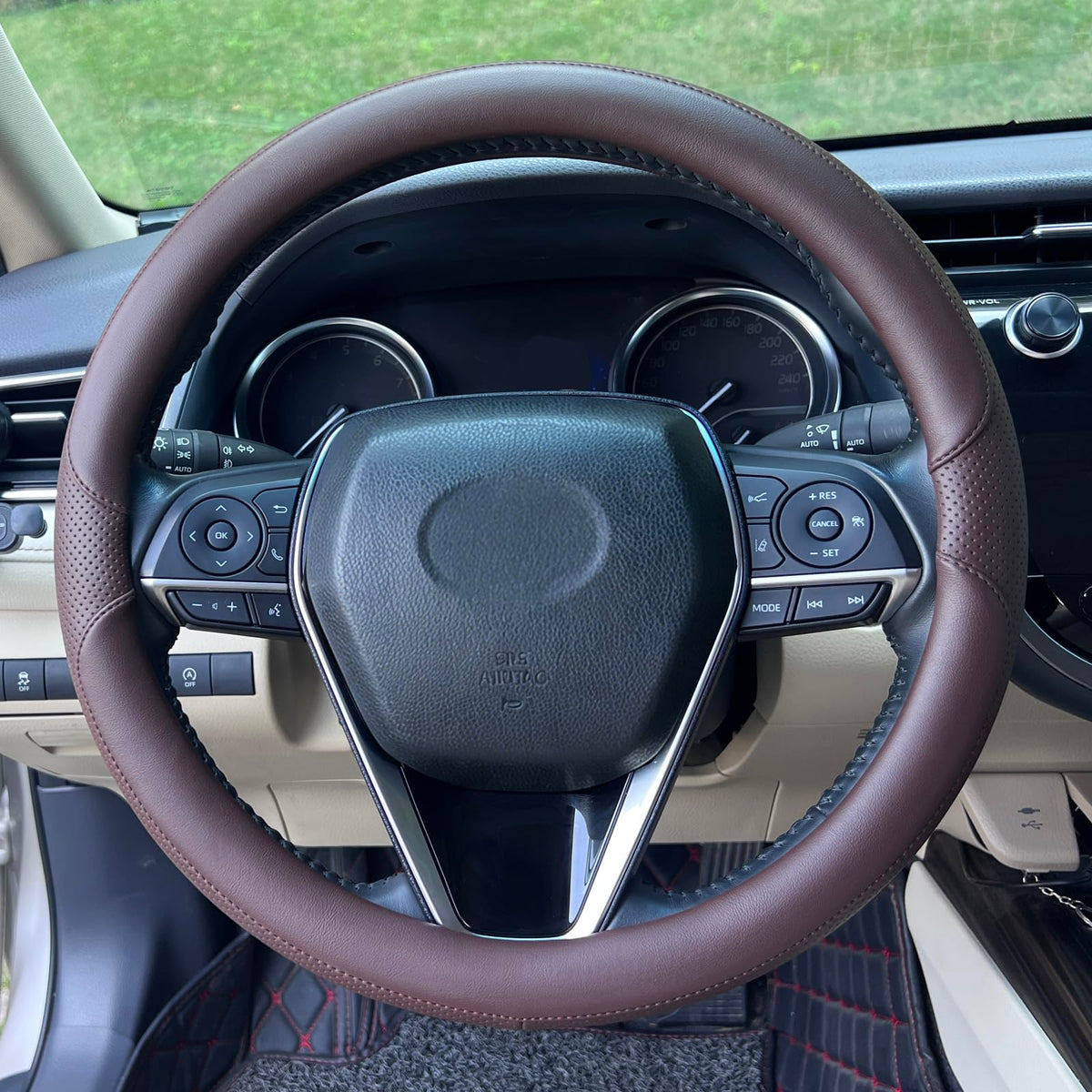 Steering Wheel Cover 14.5"-15", Non-Folding Packaging, Heavy-Duty