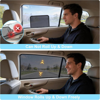 XCBTY 11-23 4Runner Window Shade for Rear Seat Windows, 2-Pack Magnetic