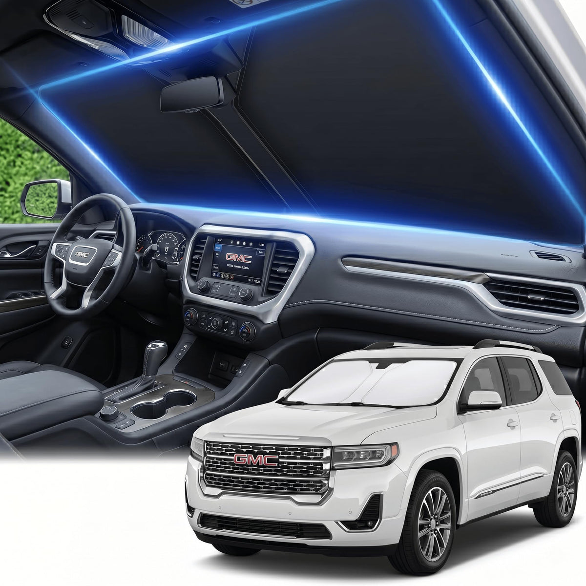 for Honda Accord 2018-2022 Windshield Sun Shade Front Window Shade Custom Fit Accord Accessories Sun Visor Foldable Shade Blocks UV Rays Summer Must Have Car Accessories