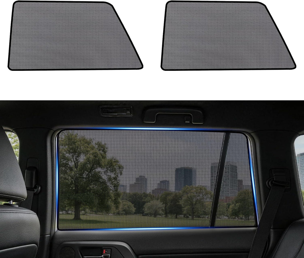 XCBTY 11-23 4Runner Window Shade for Rear Seat Windows, 2-Pack Magnetic