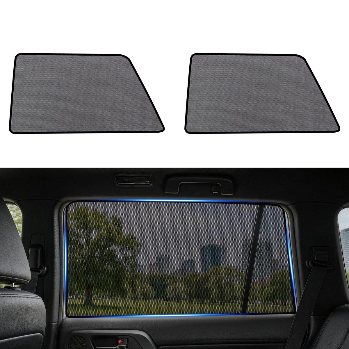 XCBTY 11-23 4Runner Window Shade for Rear Seat Windows, 2-Pack Magnetic