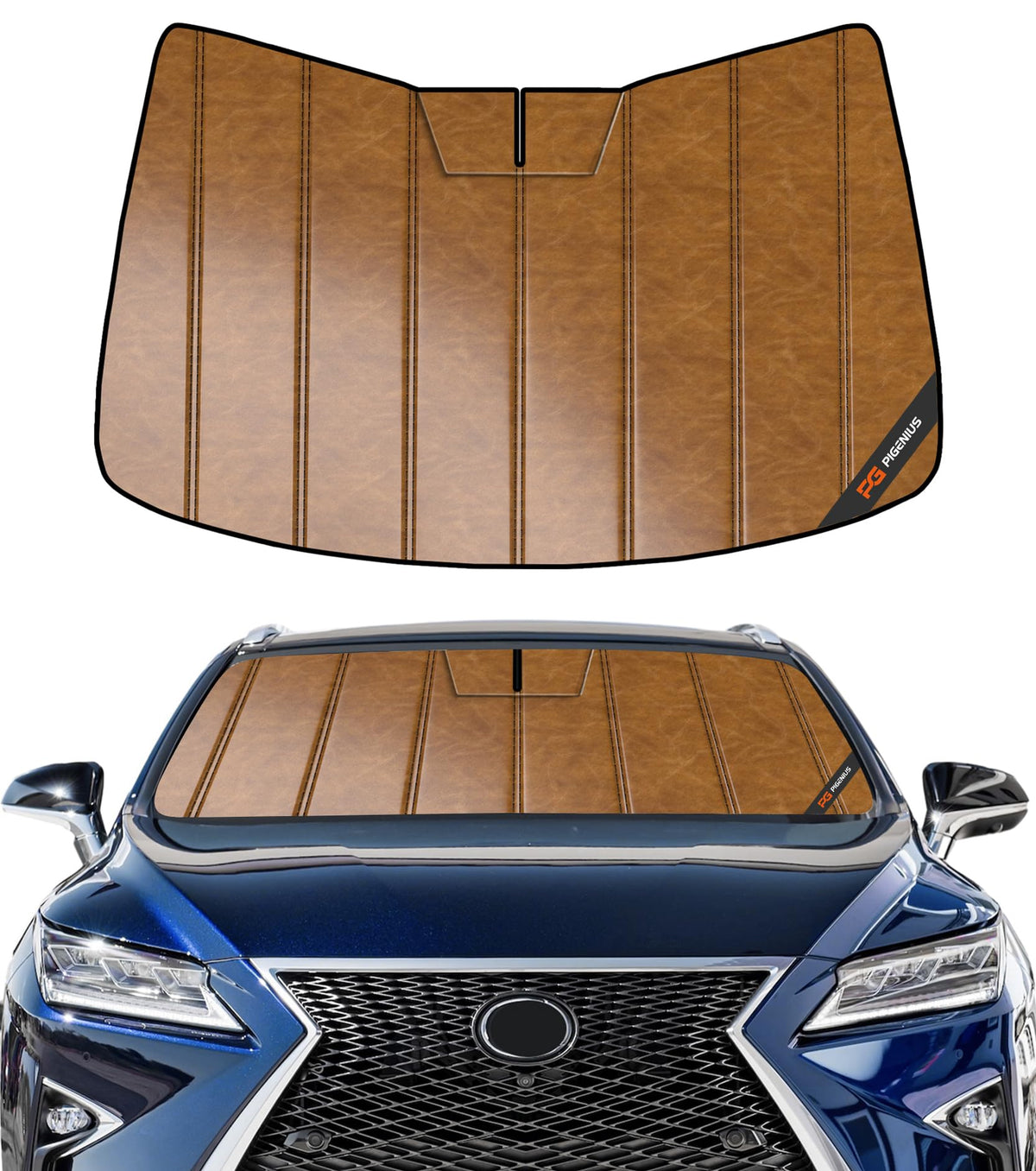 Pigenius Windshield Sunshade for Lexus IS200t/IS250/IS300/IS350/IS F 2014-2020 Front Window Sun Shade - AstraGuard