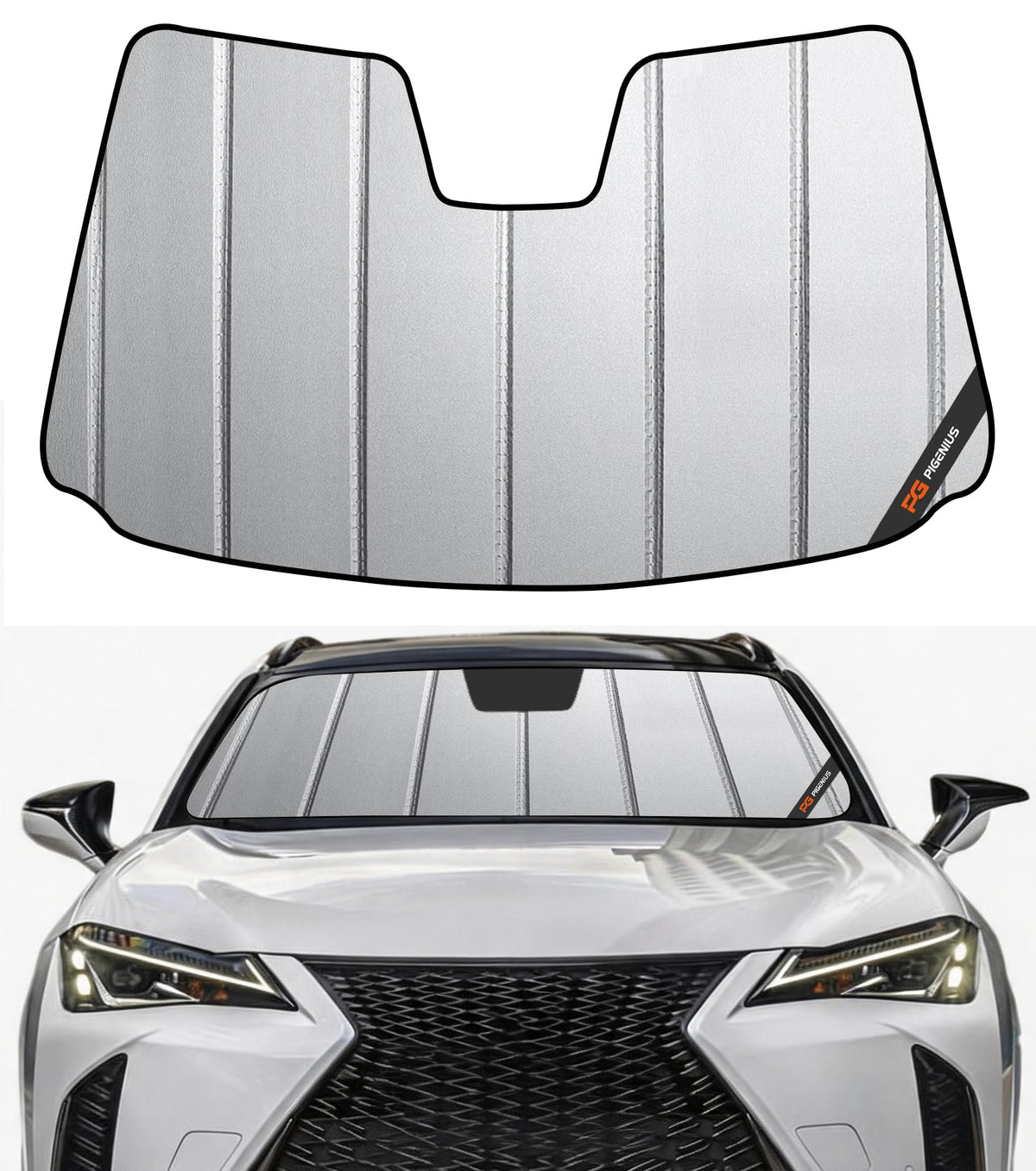 Pigenius Windshield Sunshade for Lexus IS200t/IS250/IS300/IS350/IS F 2014-2020 Front Window Sun Shade - AstraGuard