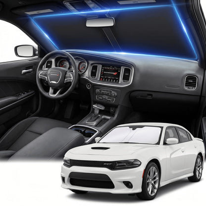 for Honda Accord 2018-2022 Windshield Sun Shade Front Window Shade Custom Fit Accord Accessories Sun Visor Foldable Shade Blocks UV Rays Summer Must Have Car Accessories