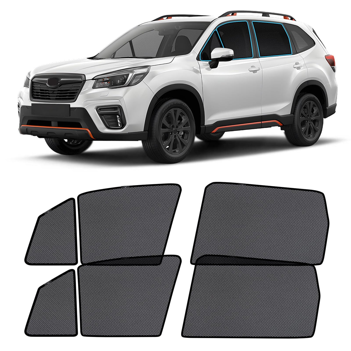 ZATOOTO Toyota Rav4 Window Shade 2019-2024, Breathable & Bug-Free