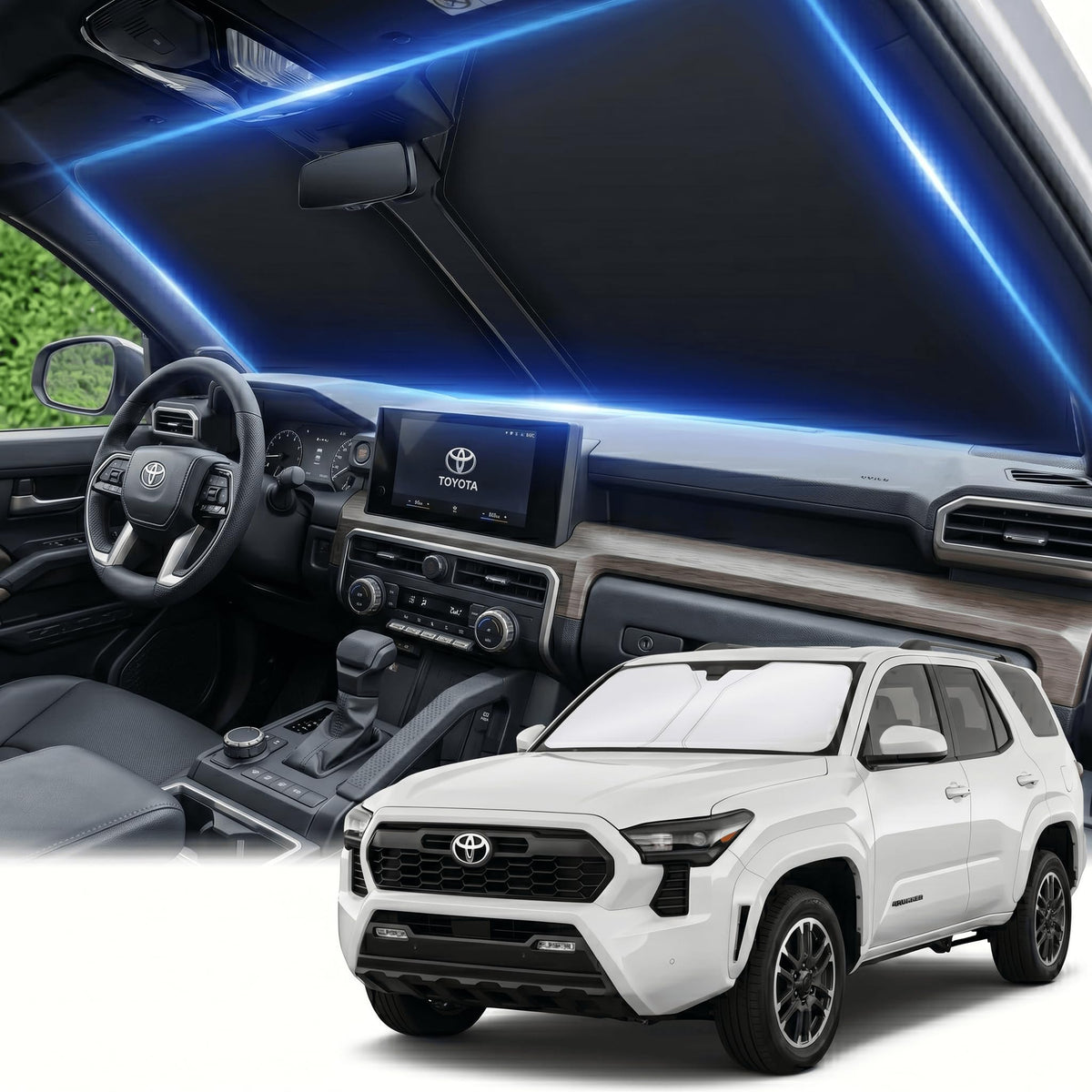 for Honda Accord 2018-2022 Windshield Sun Shade Front Window Shade Custom Fit Accord Accessories Sun Visor Foldable Shade Blocks UV Rays Summer Must Have Car Accessories