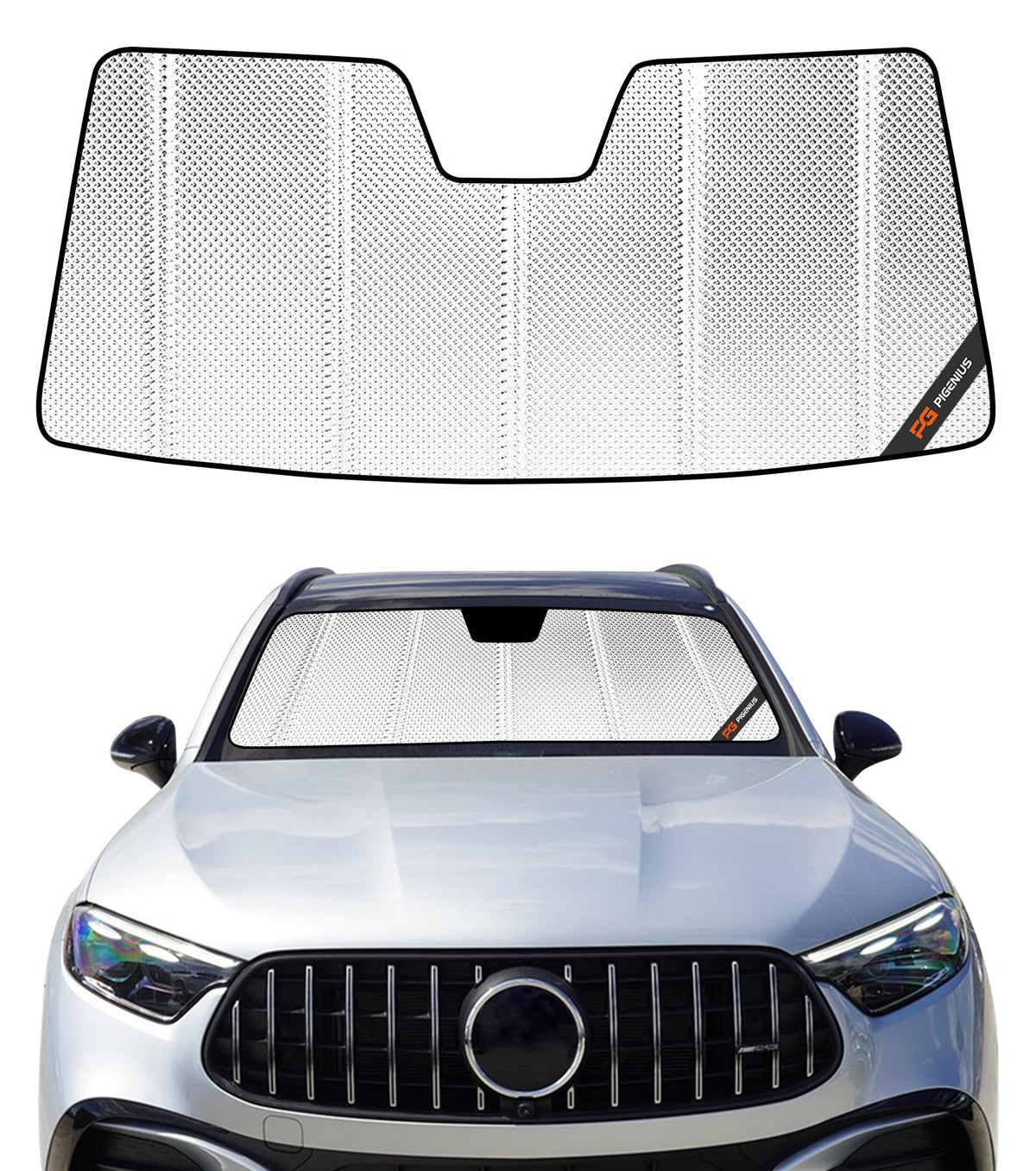 Pigenius Windshield Sunshade for Mercedes-Benz GLE/GLS SUV 2020-2026 Front Window Shade - AstraGuard