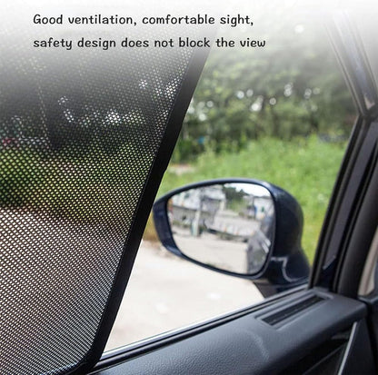 Car Magnetic Sun Protection Curtain 5Pack Fit for Toyota Camry 2007 2008 2009 2010 2011 UV Protection, Insect Screen, Rear Passenger Side Window Visor-Black