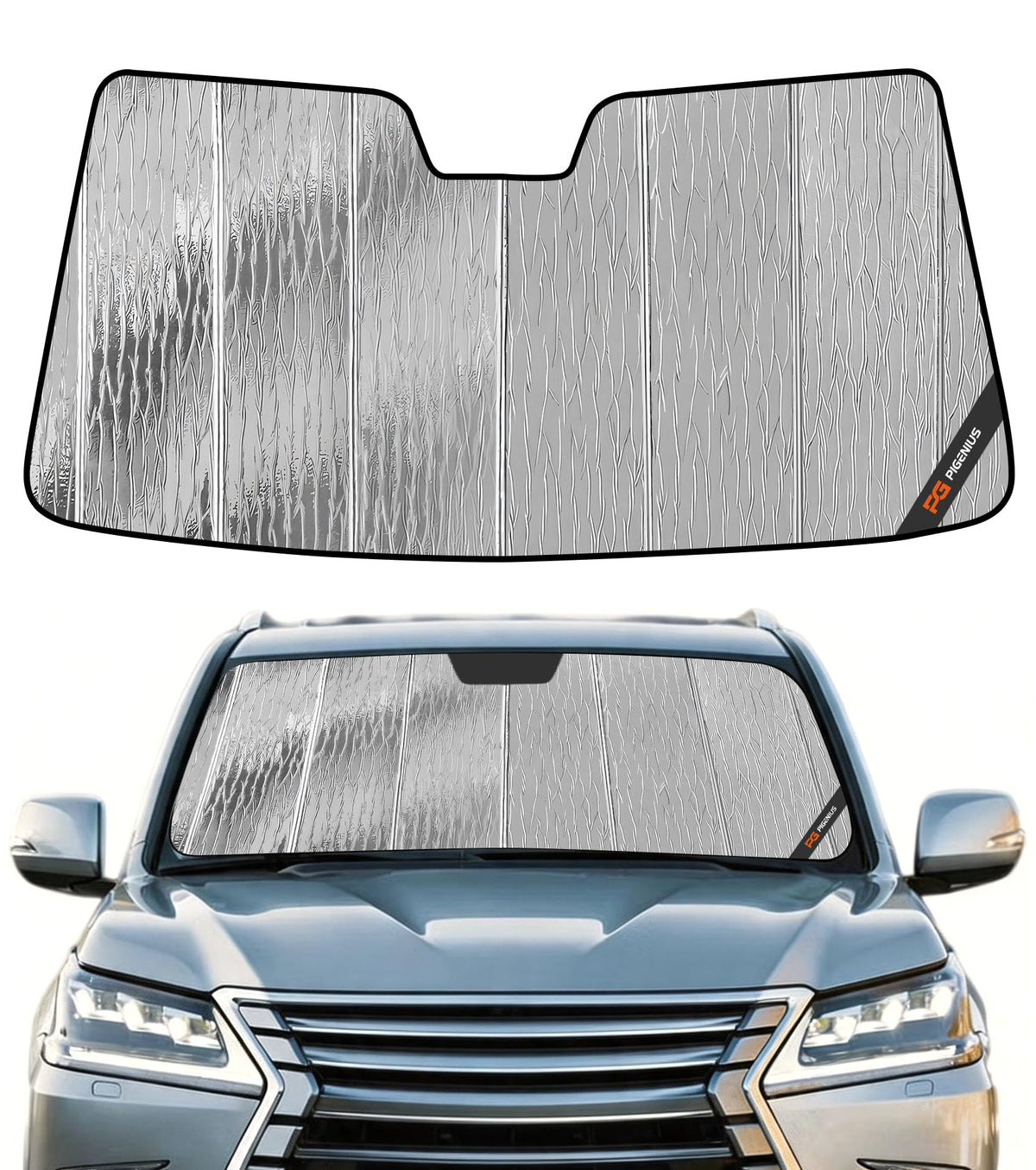 Pigenius Windshield Sunshade for Lexus IS200t/IS250/IS300/IS350/IS F 2014-2020 Front Window Sun Shade - AstraGuard
