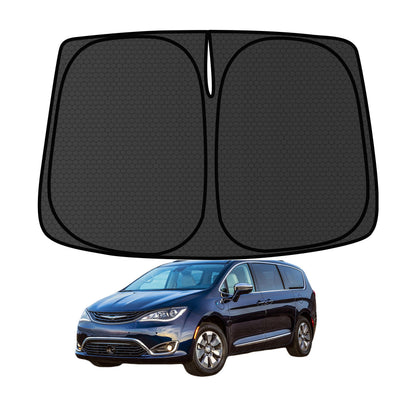 Murano Windshield Sun Shade for Murano 2015-2024 Blocks UV Rays Accessories,1:1 Custom Foldable Thickened Wear-Resistant Front Window Sunshade Visor,Keeps Your Car Cooler
