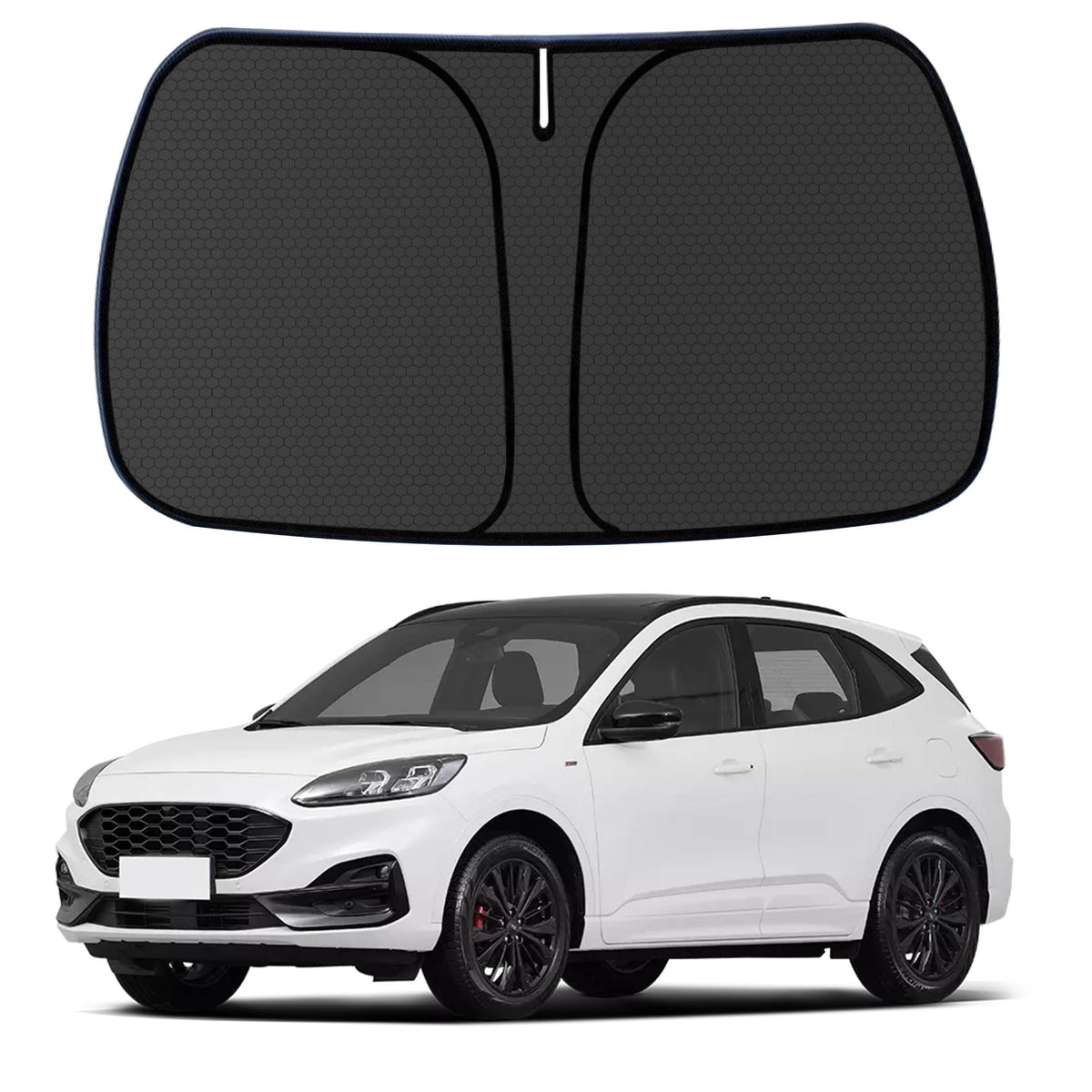 Murano Windshield Sun Shade for Murano 2015-2024 Blocks UV Rays Accessories,1:1 Custom Foldable Thickened Wear-Resistant Front Window Sunshade Visor,Keeps Your Car Cooler