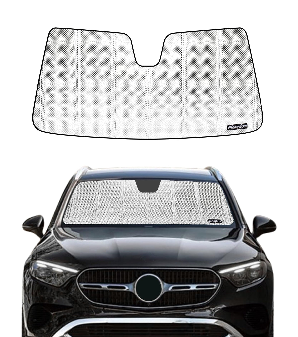 Pigenius Windshield Sunshade for Mercedes-Benz GLE/GLS SUV 2020-2026 Front Window Shade - AstraGuard