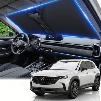 for Honda Accord 2018-2022 Windshield Sun Shade Front Window Shade Custom Fit Accord Accessories Sun Visor Foldable Shade Blocks UV Rays Summer Must Have Car Accessories