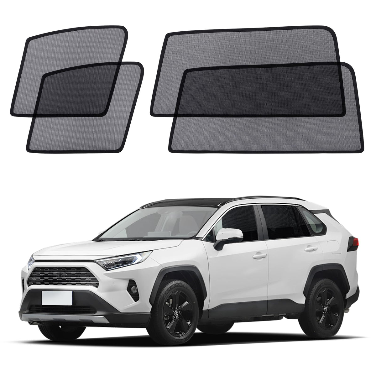XCBTY 11-23 4Runner Window Shade for Rear Seat Windows, 2-Pack Magnetic